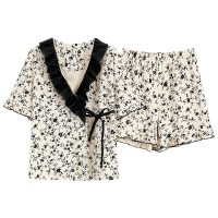 2024新款夏季睡衣女夏款纯棉女士夏天短袖套装甜美感家居服春秋款