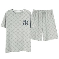 2024年新款男士睡衣夏季薄款短袖短裤春夏款套装可外穿休闲家居服
