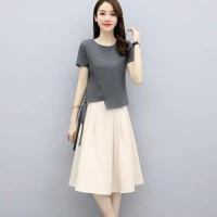 上衣/套装夏天女2024新款时尚洋气夏季宽松裙子两件套女闺蜜装潮