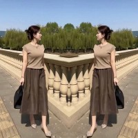 2024新款御姐轻熟风港味高级感成套搭配减龄裙子两件套装女装夏装
