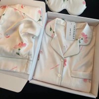 冰丝睡衣女春春款长袖2024年新款高级感可外穿春冬甜美家居服套装