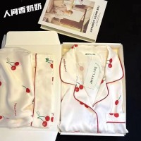 冰丝睡衣女春春款长袖2024年新款高级感可外穿春冬甜美家居服套装