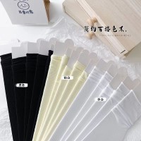 袜子女袜冰冰袜夏季薄款天鹅绒丝袜中筒jk日系堆堆袜