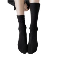袜子女袜冰冰袜夏季薄款天鹅绒丝袜中筒jk日系堆堆袜