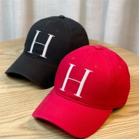 帽子女H字母标日系软顶显脸小棒球帽男休闲运动防晒韩版鸭舌帽ins