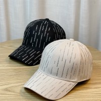 新款帽子女韩版潮百搭水钻棒球帽春夏季防晒遮阳帽显脸小鸭舌帽女