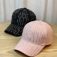 新款帽子女韩版潮百搭水钻棒球帽春夏季防晒遮阳帽显脸小鸭舌帽女