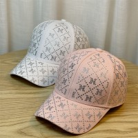 新款ins水钻字母春夏季棒球帽子女韩版百搭网红弯檐遮阳鸭舌帽潮