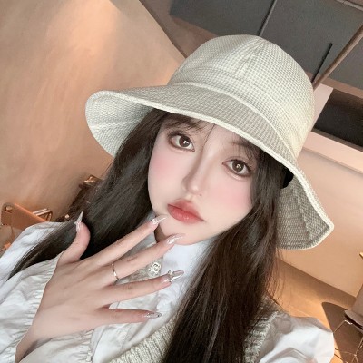 <!--新款渔夫帽网红遮阳帽盆帽日系春夏百搭显脸小时尚帽子女韩版-->
