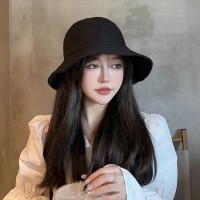 新款渔夫帽网红遮阳帽盆帽日系春夏百搭显脸小时尚帽子女韩版