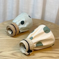 波点遮阳帽子女韩版百搭小清新防晒空顶帽夏季黑胶防紫外线沙滩帽
