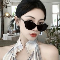 新款复古猫眼墨镜女显脸小街拍防晒紫外线遮光镜出游开车太阳镜男