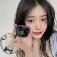 新款折叠网红墨镜女茶色防紫外线防晒太阳镜眼镜男