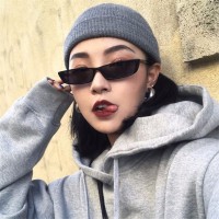 潮流复古太阳镜小框墨镜猫眼墨镜女明星同款个性网红太阳眼镜