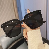 时尚防晒墨镜女高级感2024年方框太阳眼镜女夏季遮阳拍照防紫外线