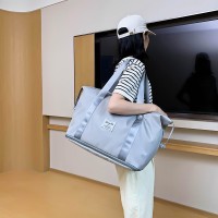 时尚短途手提旅行包旅行袋大容量收纳包单肩包女士运动瑜伽健身包