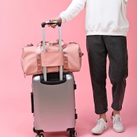大容量短途旅行包干湿分离健身包瑜伽包女牛津布游泳包行李袋