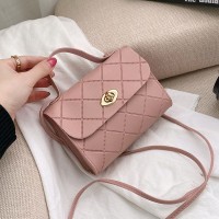 菱格条纹小方包womenhandbags2024韩版手提小包时尚潮包