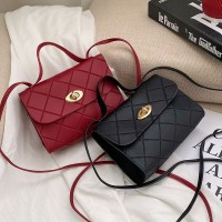 菱格条纹小方包womenhandbags2024韩版手提小包时尚潮包