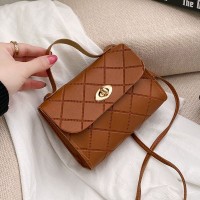 菱格条纹小方包womenhandbags2024韩版手提小包时尚潮包