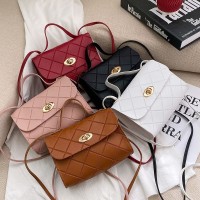 菱格条纹小方包womenhandbags2024韩版手提小包时尚潮包