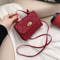 菱格条纹小方包womenhandbags2024韩版手提小包时尚潮包