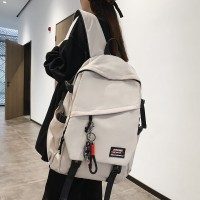 背包男款时尚简约潮流初中生轻便防水双肩包百搭高中生书包女