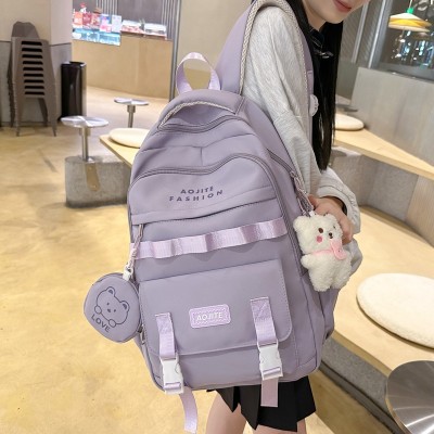 <!--小学生背包时尚日系韩版轻便大容量初中生书包女学生高中生双肩包-->