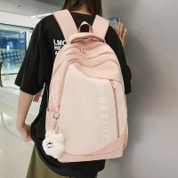 原宿大容量韩版简约百搭背包男初高中学生超轻双肩包女生