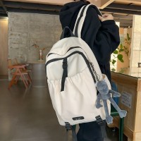 背包男款小众时尚潮流日系简约高中生轻便双肩包女校园初中生书包