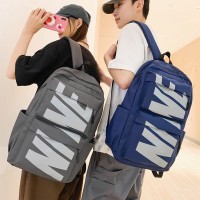 男女款书包高中生大学生新款大容量韩版潮流字母背包双肩包休闲