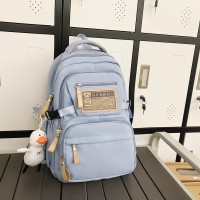 背包男款时尚韩版高颜值书包女生ins防水耐脏初中生高中生双肩包