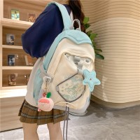 小众百搭背包初中生书包女高质量耐磨新款小学生大容量防水双肩包