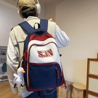 书包女大学生简约初中生潮牌时尚大容量背包男ins高中学生双肩包