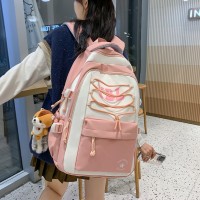 小众不撞款书包女学院风设计感双肩包初中生背包大容量ins风