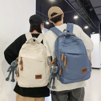 韩版初中生书包女大容量减负防水大学生背包简约日系高中生双肩包