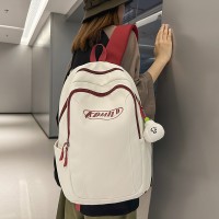 背包韩版百搭时尚初中生简约书包日系原宿中学生小众书包女