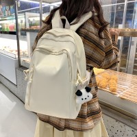书包女初中生高中生简约百搭高颜值背包大学生日系双肩包
