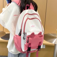 学院风小学生书包女韩版百搭初中生双肩包大容量可爱背包高颜值女