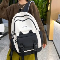 学院风小学生书包女韩版百搭初中生双肩包大容量可爱背包高颜值女
