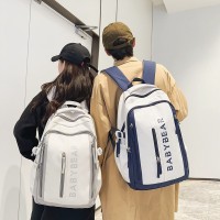 高中生简约书包女小众设计感ins风背包男款韩版中学生双肩包