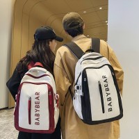 高中生简约书包女小众设计感ins风背包男款韩版中学生双肩包