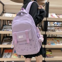 书包大容量女生高颜值韩版轻便初中生高中生双肩包小众设计感背包