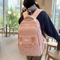 书包大容量女生高颜值韩版轻便初中生高中生双肩包小众设计感背包