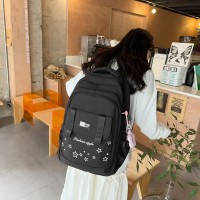 书包大容量女生高颜值韩版轻便初中生高中生双肩包小众设计感背包