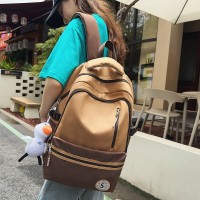 复古百搭背包女新款高中生双肩包男耐脏潮流初中生书包