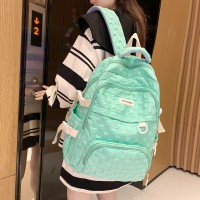 学院风高质量书包女生日系韩版小清新初中生高中生双肩包小众背包