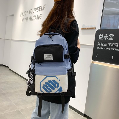 <!--书包男款潮牌大容量中学生双肩包新款女学生高中生休闲潮流背包-->