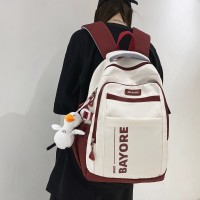 新款双肩包轻便简约大学生电脑背包男孩大容量小众初高中生书包女