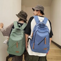高中生书包高品质韩版简约开学季初中生双肩包女日系学院风背包男